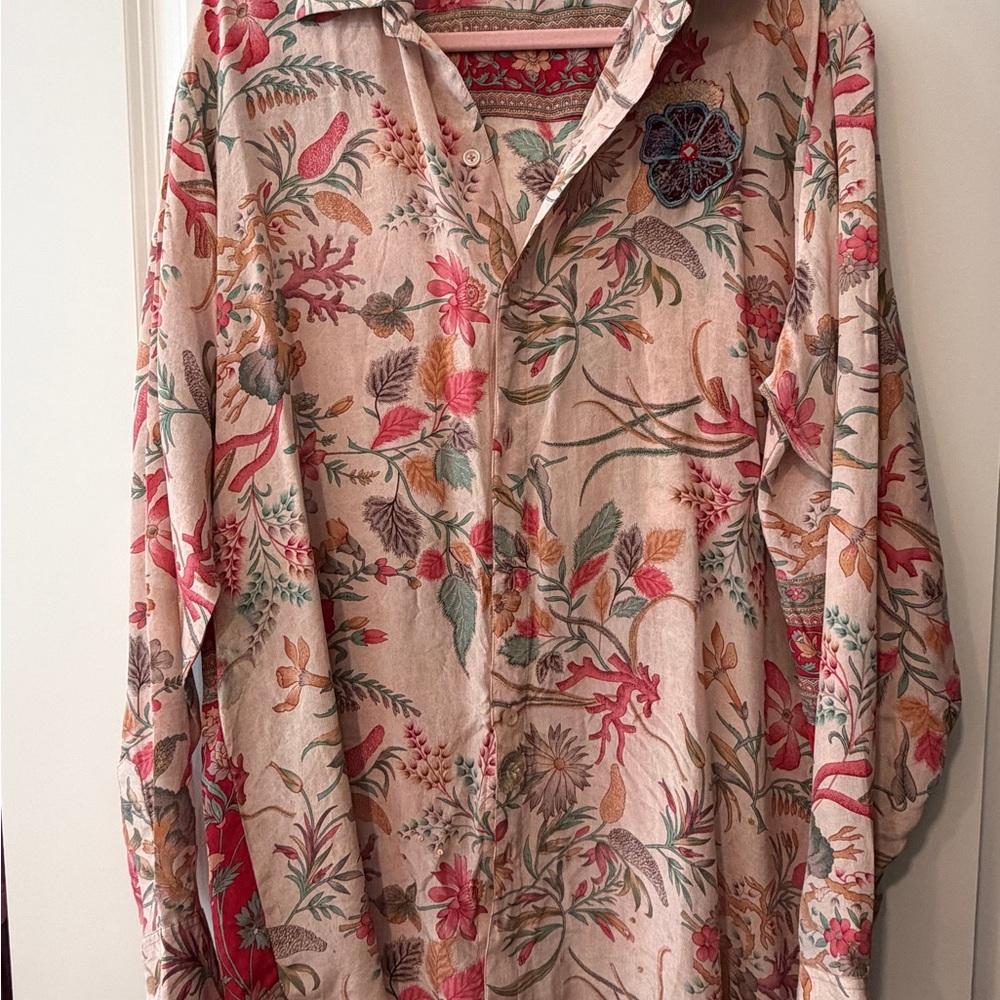 Sun child boyfriend Shirt - Pink Multi
